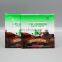 Top zip plastic bag food packaging/ 3 side seal zipper bag/ stand up pouch zip lock bag for chocolate brownies