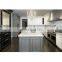 Modular high gloss design minimalist ideas waterproof blue kitchen and cabinet makers