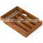 custom bamboo silverware drawer organizer expandable cutlery tray with 2 removable knife blocks