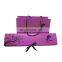 Pink Ribbon Closure Human Hair Wigs Extension Box Packaging Custom Printed 100% Virgin Human Hair Extension