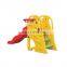 Baby Plastic castle slide and swing play set mini slide and swing
