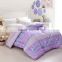 Cheap price polyester microfibre bright purple colored king size down comforters