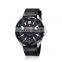NAVIFORCE 9056 Men's Quartz watch Fashion Casual Sport Waterproof Leather watches men wrist chronograph