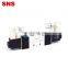 SNS Pneumatic 4V220-08 5/2 port double coil air control solenoid valve with AC/DC 12V 24V 220V