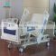 China Manufacturer Medical 5 Functions Electric Folding Pneumatic Damping Guardrails Hospital Bed With Anti-collision Bumper
