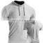 custom printed plain blank hoodie tshirt wholesale short sleeve quick dry sports gym polyester spandex mens t shirt with hoodie