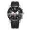 Wholesale Business Chronograph Man Watch Black Silicone Strap Waterproof Mens Sport Watches Japan Quartz Movement Watches