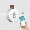 2022 Wholesale Fashion  Minimalism White Geometric Shape Circle Mini Data Logger Bluetooth Room Thermometer&Humidity Sensor