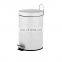 Rubbish Bin Metal Trash Can Foot Pedal Garbage Bin