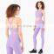 Workout Fitness Yoga Set For Women Two Piece High Waist Leggings Lightweight Double Hip Line