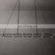 Luxurious classic modern frosted glass ball metal industrial  rectangular chandelier home hotel light luxury interior lighting