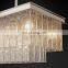 Classic Glace series flat rectangular frosted glass chandelier home hotel interior decoration lighting