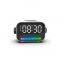 Multifunction 3 in 1 Alarm Clock 15W Fast Charging With Led Light Mobile Phone Wireless Charger
