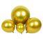 High Quality  New Design Wholesale Round Shape 12inch 2.8g Latex Metallic Black Chrome Balloon