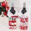 2022 New Luxury Home Decorations Santa Claus Snowman Ornaments Xmas Party Merry Christmas Decor Wine Bottle Cover