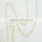 FASHION CHAIN TASSEL PEARL NECKLACE WITH CRYSTAL STONES