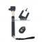 ET-0129 camera flexible stainless steel material bluetooth selfie sticks with remote