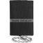 Travel safety leather wallet chain id card holder with RFID blocking