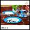 hotsale fine porcelain 16pcs round decal dinner set