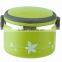 hot new products 2015 stainless steel lunch box plastic outer leak proof lid for children