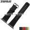 Wholsale Black Brown Red Grey Calfskin Leather Watch Strap S/S Adapter for 38mm 42mm Iwatch Strap For Apple Watch Band