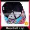Customizable fashion cotton led 6 panel baseball cap