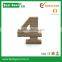 Koyal Wholesale Vintage Freestanding Wooden Numbers, 4.75-Inch