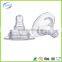 Liquid silicone transparent feeding bottle nipple