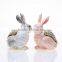 Best selling customized enamel rabbit pewter jewelry box