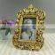 Gold color photo frame flower design frames