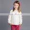 DK0091 dave bella 2015 autumn floral girls boutique outfits children's clothes girls T-shirt child cotton blouse