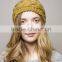 girls fashion winter custom knit wide cotton headband