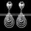stainless steel jewelry 2016 zircon stud earrings earrings woman fashion earring