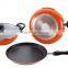 Aluminium press non-stick coating kitchen cookware sets