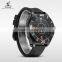 WEIDE unique mens quartz stainless steel watch water resistant outdoor army sport watch with silicone strap wrist watch