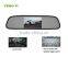 Universal 4:3 Display Ultra Slim Clip On 4.3" Rearview Mirror with 2 video in