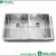 Could be customized double hand made bowl stainless steel kitchen sink