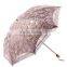 Structurein princess folding anti-uv black lace mushroom sunshade umbrella