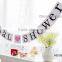 Wedding decoration BRIDAL SHOWER flag paper photo booth props