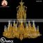 Baccarat 24 Light Amber Crystal Chandelier for Interior Design