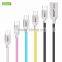 Stainless steel material colored fast charger slim micro usb cable, usb cable for Android mobile