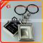 quadrilateral photo frame key chain for Father's Day Gift