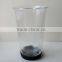 double wall glass tumbler with colorful silicone sleeve and lid wholesale