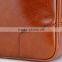 top quality cow leather briefcase for men,brown genuine leather briefcase