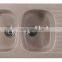 acylic solid surface undermount kitchen sink,artificial stone double kitchen sink ,resin stone sink