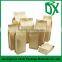 Box bottom side gusset 500g paper material coffee bag with valve and zipper