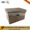 Custom PU Leather Flip-Top Box Wooden Packaging Box Storage Box