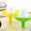 Hopper shape manual juice extractor lemon squeezer plastic