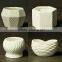 Low MOQ White small ceramic flower pot , wholesale succulent mini plant pot