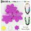 wholesale/bpa free silicone teething pendant snowflake pendant